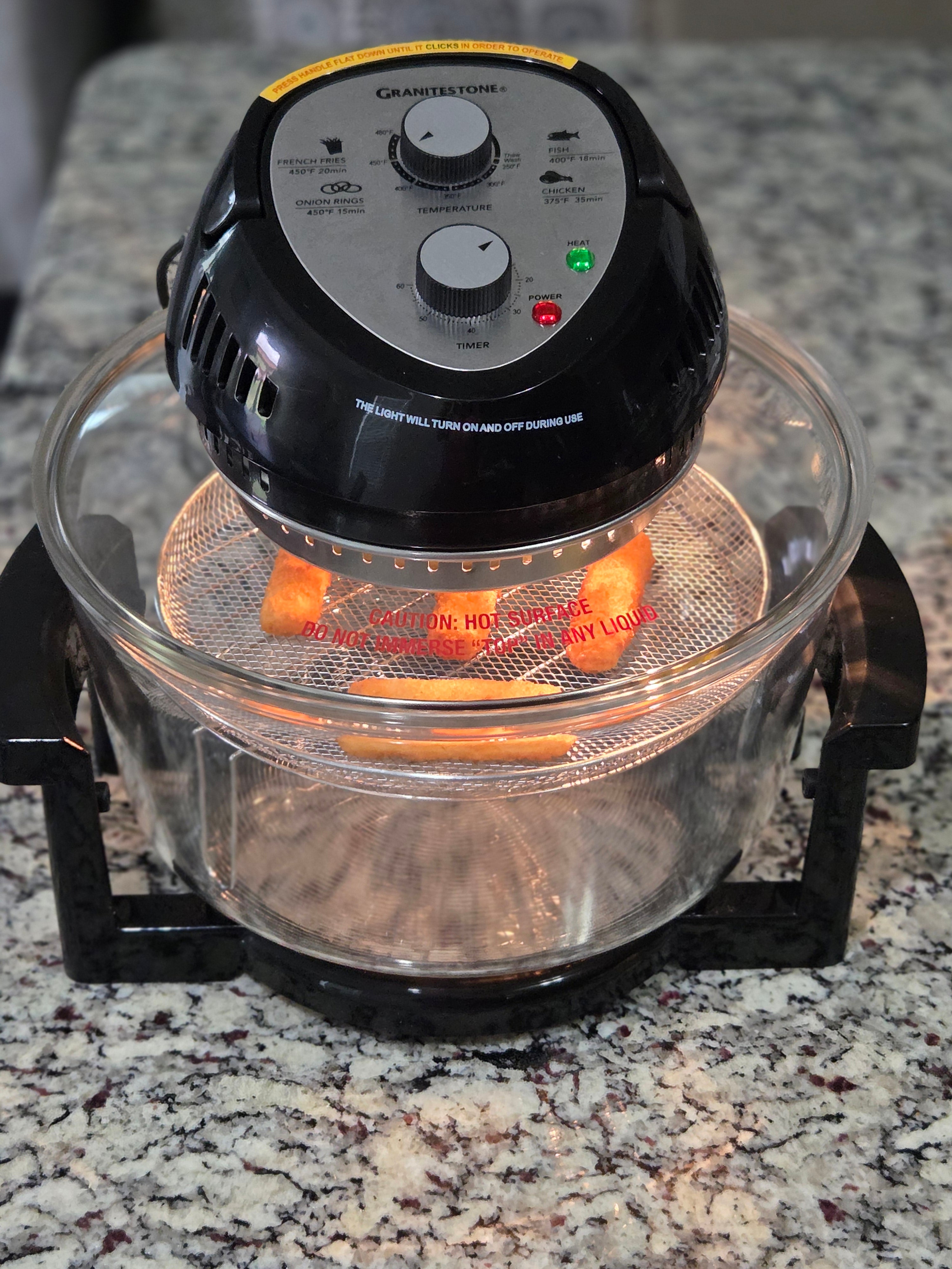 Granitestone 16 Qt Large Glass Air Fryer