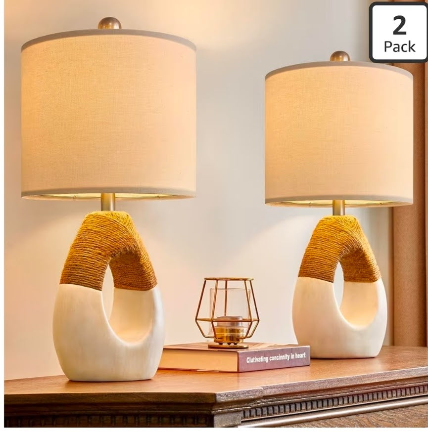 The warm & Earthy Boho Table Lamps