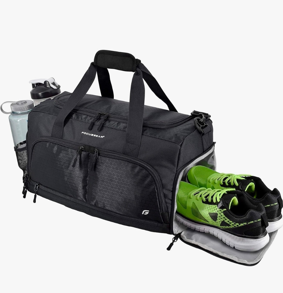 Ultimate Gym Bag 2.0 – Durable Duffel Bag with 10 Compartments & Water Resistant Pouch